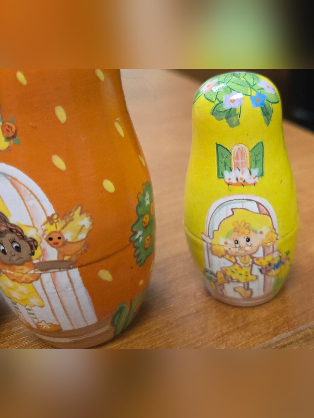 Vintage Strawberry Shortcake Wooden Nesting Dolls Set of 5 TCFC 2003 Collectible - Picture 7 of 12